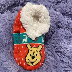 Disney‎ Winnie The Pooh Women's/Girls Slipper Socks Fits Shoe Size 4-10/New